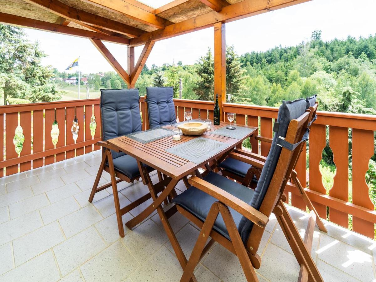 Detached bungalow in Güntersberge in the Harz Mountains with balcony&sunroom Harzgerode Exterior foto