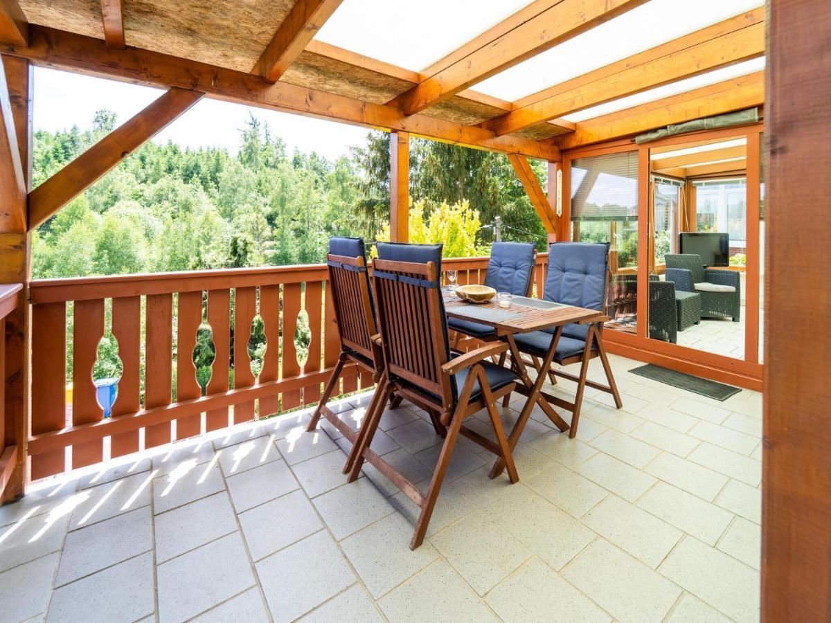 Detached bungalow in Güntersberge in the Harz Mountains with balcony&sunroom Harzgerode Exterior foto